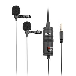 Boya BY-M1DM Çok Yönlü İkili Yaka Mikrofonu - Boya