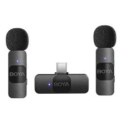 Boya BY-V20 Ultra Kompakt Android İkili Kablosuz Mikrofon (Type-C) - Boya