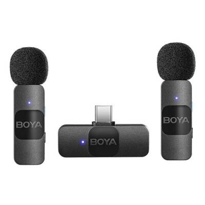 Boya BY-V20 Ultra Kompakt Android İkili Kablosuz Mikrofon (Type-C) - 1