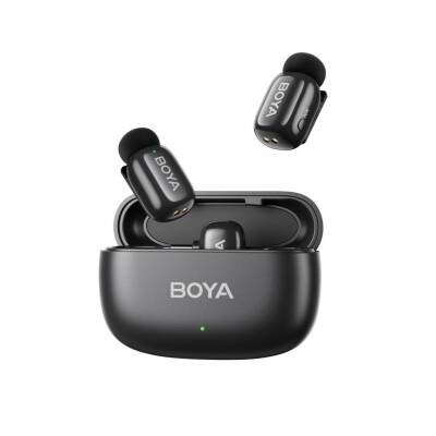 BOYA Mini 2 AI Kablosuz Yaka Mikrofonu Type-C Mat Siyah - SKU02 - 2