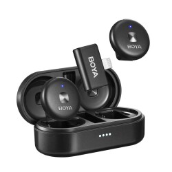 Boya Omic-D Wireless İkili Yaka Mikrofonu Lightning (Siyah) - Boya
