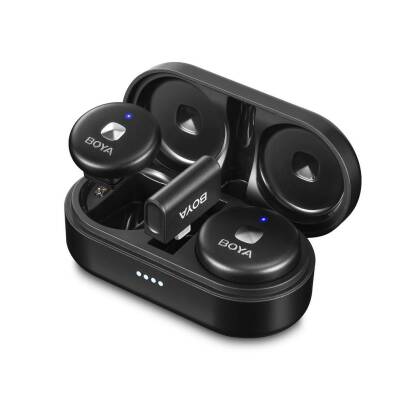 Boya Omic-D Wireless İkili Yaka Mikrofonu Lightning (Siyah) - 3
