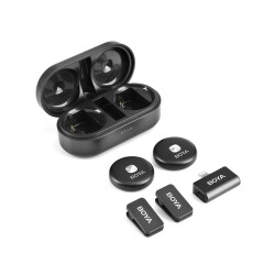 Boya Omic-D Wireless İkili Yaka Mikrofonu Lightning (Siyah) - 4