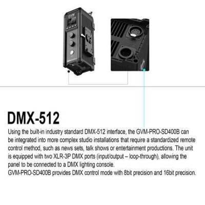 GVM Pro SD400B Bi-Color LED Video Işığı - 4