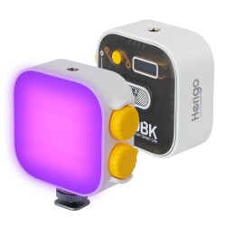 Herigo HR-PH002 RGB Mini LED Video Işığı Type-C Şarjlı Ekranlı 2000mAh - Herigo
