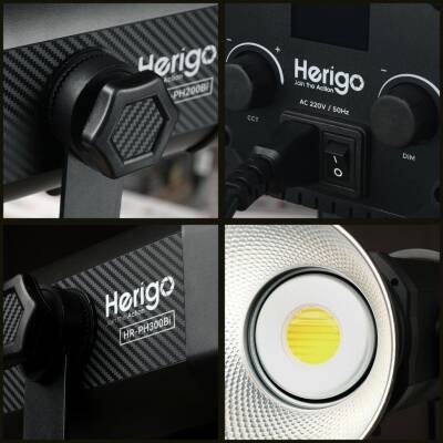 Herigo HR-PH300Bi 300W Bi-Color Fotoğraf ve Video LED Işık - 3
