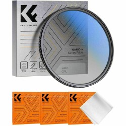 K&F Concept NANO-K SERIES 49mm HMC-CPL Filtre Ultra İnce Çok Kaplamalı - K&F Concept