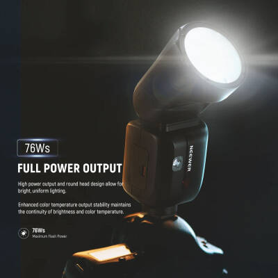 Neewer Z2PRO-N TTL 76W Yuvarlak Tepe Flaşı (Nikon) - 5