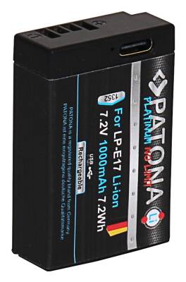 Patona 1352 Platinum Usb-C Girişli Batarya (Canon LP-E17) - 1