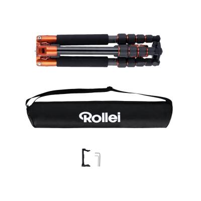 Rollei Compact Traveler No.1 Karbon Turuncu Tripod - 3