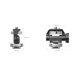 SmallRig 2905B Döner ve Eğimi Ayarlanabilir Metal Monitör Ayağı - 3