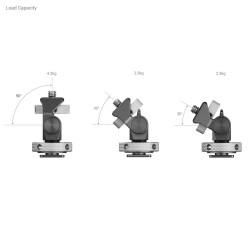 SmallRig 2905B Döner ve Eğimi Ayarlanabilir Metal Monitör Ayağı - 4