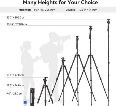 SmallRig 3474C CT-20 Alüminyum Alaşımlı Tripod - 4