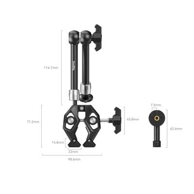 SmallRig 4454 Magic Arm ile Yengeç Şekilli Kelepçe - 2