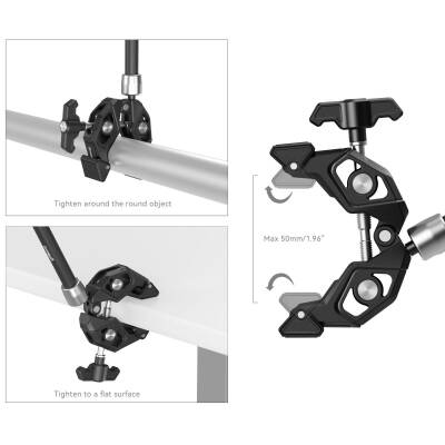 SmallRig 4454 Magic Arm ile Yengeç Şekilli Kelepçe - 4