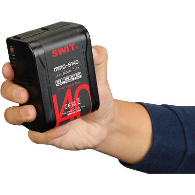 SWIT 140Wh Cep Bataryası, D-Tap ve USB Çıkışlı (V-Mount) - 2