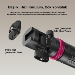 Ulanzi MT-89 200cm Quick Release 360 Panoramic Işık Standı Tripod - T082A - 4