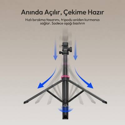 Ulanzi MT-89 200cm Quick Release 360 Panoramic Işık Standı Tripod - T082A - 5