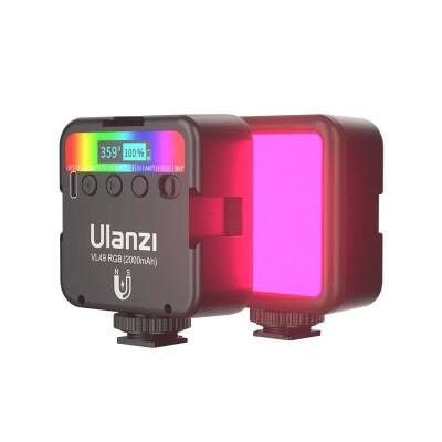 Ulanzi VL49 RGB Mini Vlogger Youtuber Manyetik LED Işık - 1