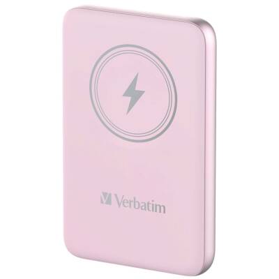 Verbatim 10000 Mah Manyetik Kablosuz (Magsafe)15W Powerbank 20 W PD Pembe Renk Kablo Dahil-(32248) - 2